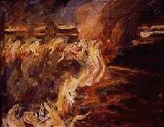Akseli Gallen-Kallela The Veldt Ablaze at Ukamba France oil painting artist